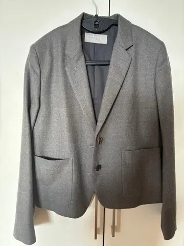 MARGARET HOWELL 그레이 테일러드 자켓 울 M