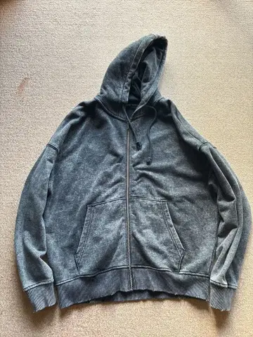 ZARA 워시 가공 집업 후디