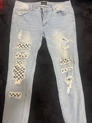 COOPER 9 데미지 데님 팬츠