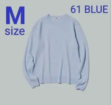 UNIQLO 캐시미어 니트 100 블루 M 유니클로 스웨터