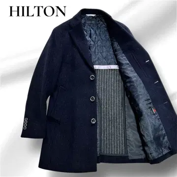 HILTON 남성용 울 체스터 코트 Outlast 안감 부착 3 버튼