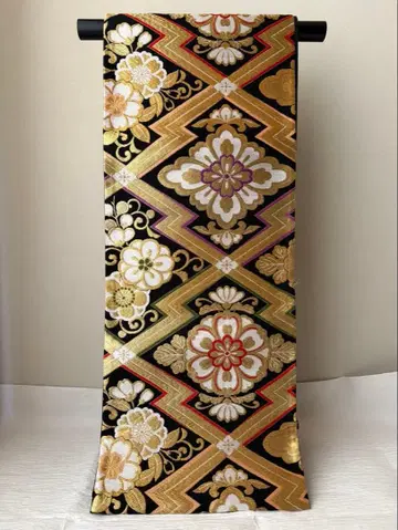 예복 후리소데용 후쿠로 오비 니시진 비단: 오카분(기성품)