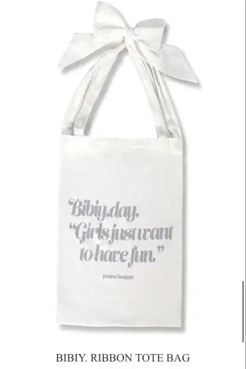 BIBIY. 리본 토트백 ribbon tote bag