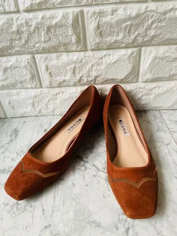 DIANA 다이애나 스웨이드 펌프스 22cm 스퀘어토