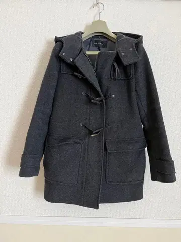 [ 인디비 ] 다크 그레이 더플 코트