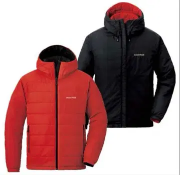 고품질 몽벨 써멀 랜드 파카 블랙/레드 M