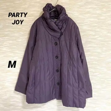 PARTY JO 다운 자켓 [ M ] 페이즐리 무늬 하이넥 경량 0310