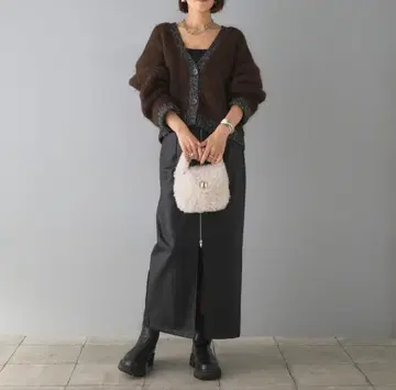 ESICA 가죽 스커트