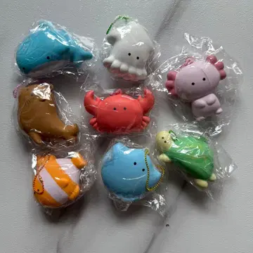 동그란 눈 수족관 스퀴즈 8개 세트