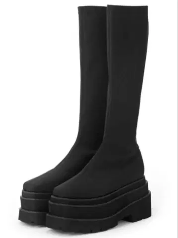 GRL 스트레치 플랫 통굽 롱 부츠 [gd1586]