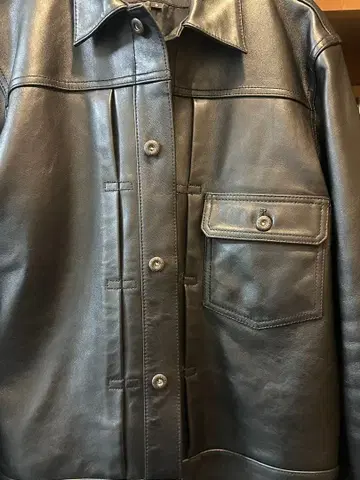 Schott 블랙 가죽 자켓 S