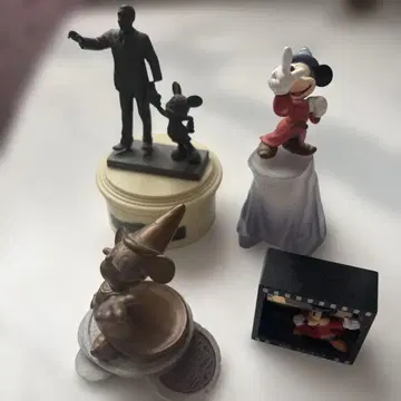 미키마우스 월트디즈니 마법사 의 제자 피규어 4체 세트