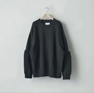 25SS ssstein 더블 니트 맨투맨 M 블랙 st.1118