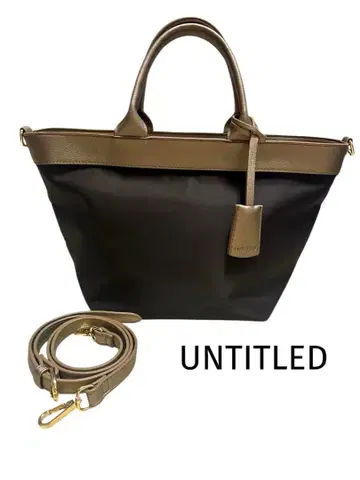 미사용품 UNTITLED 토트백 숄더 2way 브라운