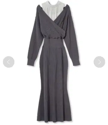 시어 레이어드 카슈쿨 원피스 snidel 그레이