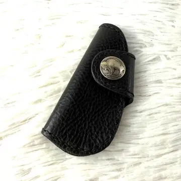 새상품급 FIVE CENTS 키케이스 블랙 천연 가죽
