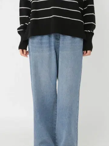 studio CLIP 이지 스트레이트 데님 팬츠 푸치 프리