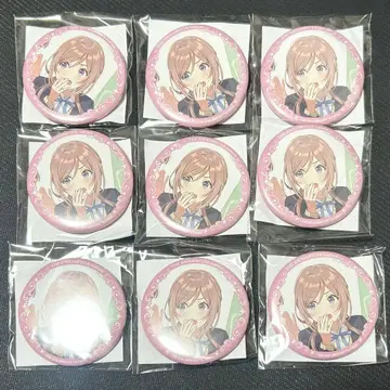 학원 아이돌 마스터 추첨 복권 캔뱃지 히메사키 리나 x 9개
