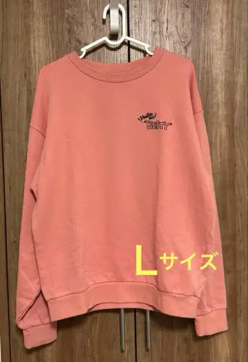 BE:FIRST 크루넥 맨투맨 핑크 L