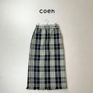 coen 코엔 허리밴딩 트위드 스커트 롱