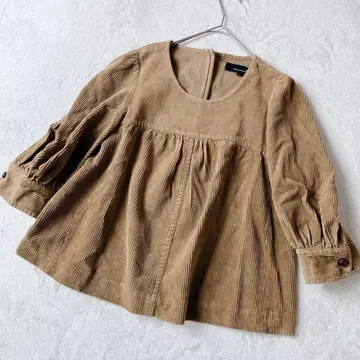 ISABEL MARANT 코듀로이 티셔츠 [ 1 ] 7부 소매 호두 버튼