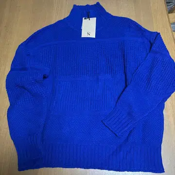 Natural Wheel 니트 스웨터 M 파랑
