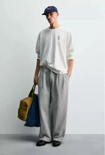 Champion x Zara 맨투맨 와이드 팬츠