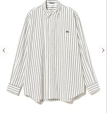 BEAMS [ 별주 ] LACOSTE / 스트라이프 롱 슬리브 셔츠