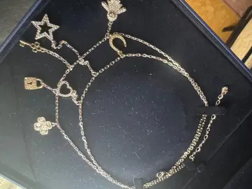 참 포함 골드 목걸이 귀여운 세련된