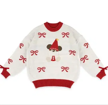 미키 크리스마스 니트 스웨터