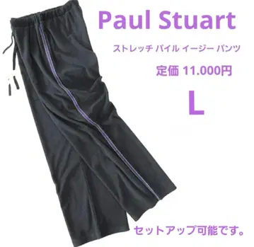 Paul Stuart 스트레치 파일 이지 팬츠/L/새상품