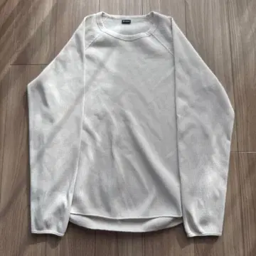 Goldwin 화이트 L 메쉬 긴팔 티셔츠