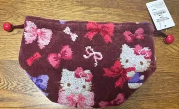 정가 이하 미사용 새상품 페이러 키티 복조리 리본 헬로키티 파우치