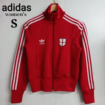 아디다스 오리지널 여성용 트랙 자켓 S 레드 잉글랜드
