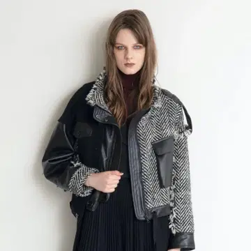 AULA 비대칭 블루종 울