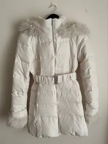 리젝시 다운 코트 흰색 화이트