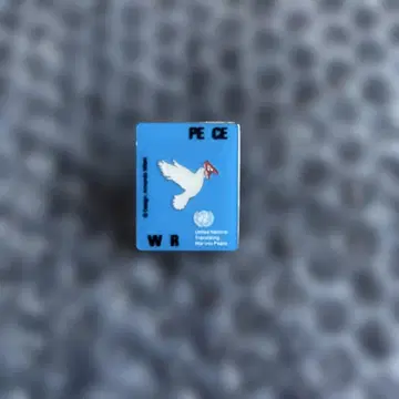 간사이 만박 2025 UN 파빌리온 핀 배지