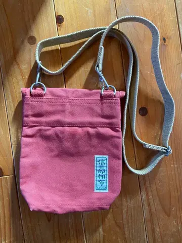 신잔로 캔버스 숄더백 핑크