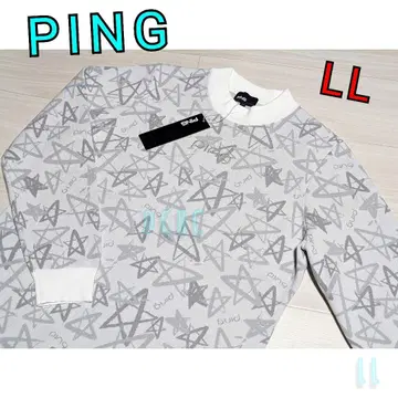 새상품 [ LL ] [ 화이트 ] 핑 긴팔 니트 원피스 골프웨어