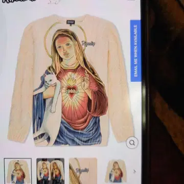 Ripndip 성모 마리아 고양이 니트 스웨터