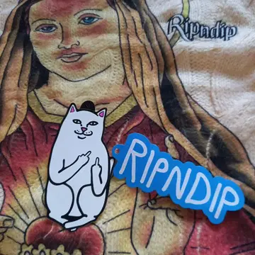 Ripndip 성모 마리아 고양이 니트 스웨터