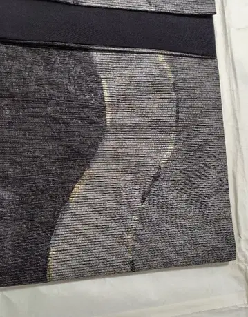 새상품급 와시 오리 후쿠로 오비 블랙과 그레이