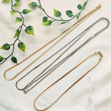 목걸이 골드 컬러 실버 컬러 묶음 3종 세트