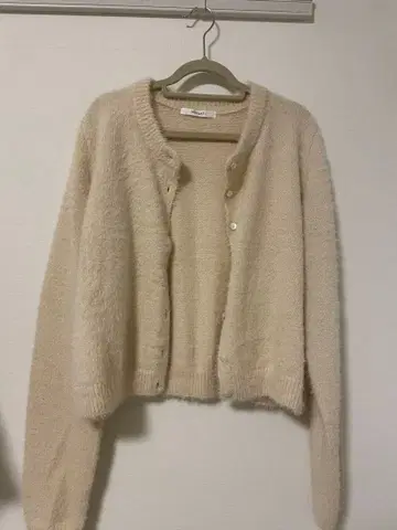 페더 가디건 아이보리