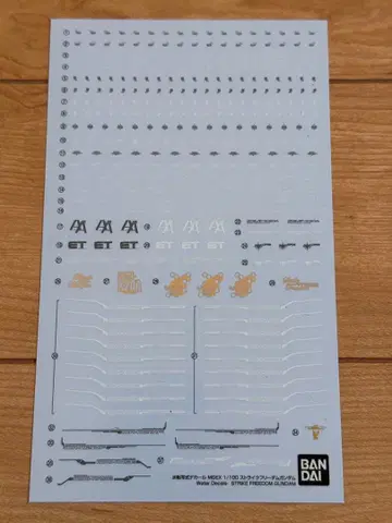 MGEX 1/100 스트라이크 프리덤 건담 수전사식 데칼