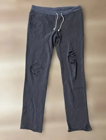 론 헤르만 빈티지 데미지 가공 스웨트 팬츠 S