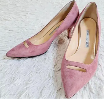 PELLCO 펠리코 안드레아 핑크 스웨이드 스틸레토 펌프스 37