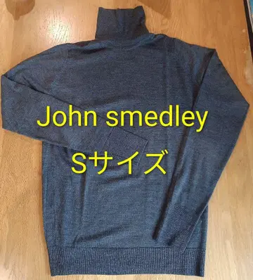 착용 적음 JOHN SMEDLEY 터틀넥 차콜 그레이 S 사이즈