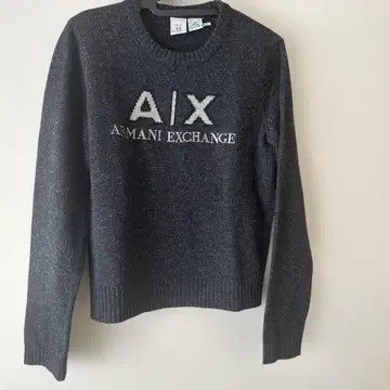 새상품급 클리닝 Armani Exchange 니트 차콜 그레이