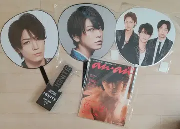 KAT-TUN 카메나시 카즈야 부채, 응원봉, anan 세트